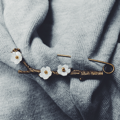 Broche femme en Nacre - Ref 1185646 Image 1