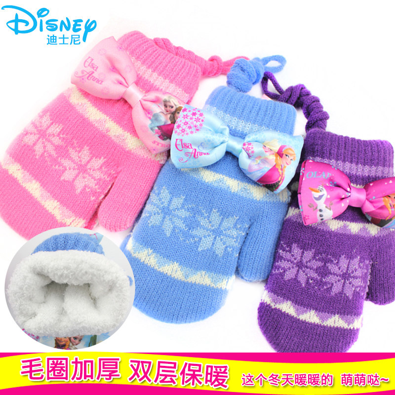 Gants pour fille DISNEY en acrylique - Ref 2150422 Image 1