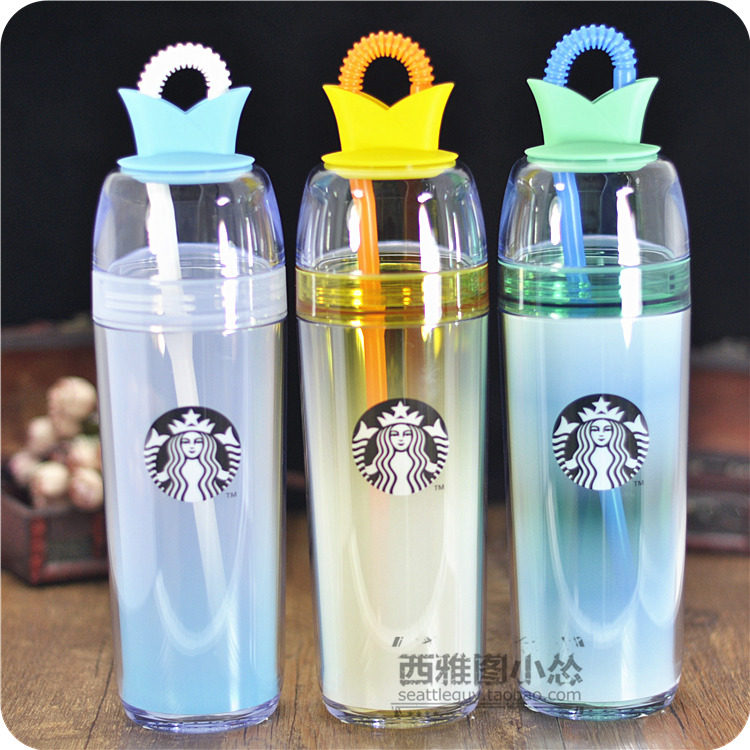 星巴克logo夏日平盖正品现货冰杯