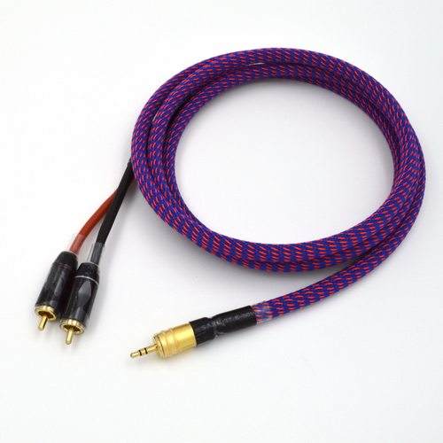 『魔音师』Elfidelity【经典】3.5单线 转一分二莲花头RCA HiFi线
