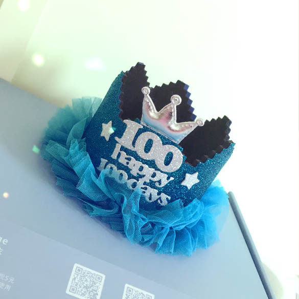 宝宝百岁生日派对party主角金色皇冠装饰帽头饰 主角帽定制|ruв категории фестиваль товаров/подарок, одеваться товаров - от Buy2taobao.com для оказания профессиональной услуги покупки агента Taobao