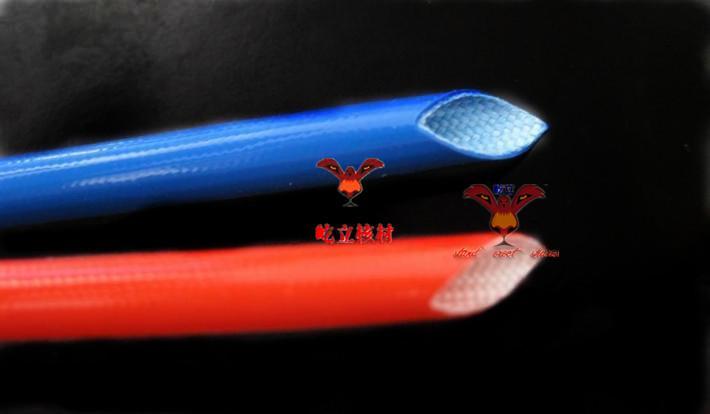 加厚型7KV高压玻纤管Ф8内胶外纤套管8mm 高温自熄管 7KV玻纤管