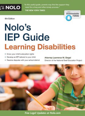 【预售】Nolo's IEP Guide: Learning Disabilities