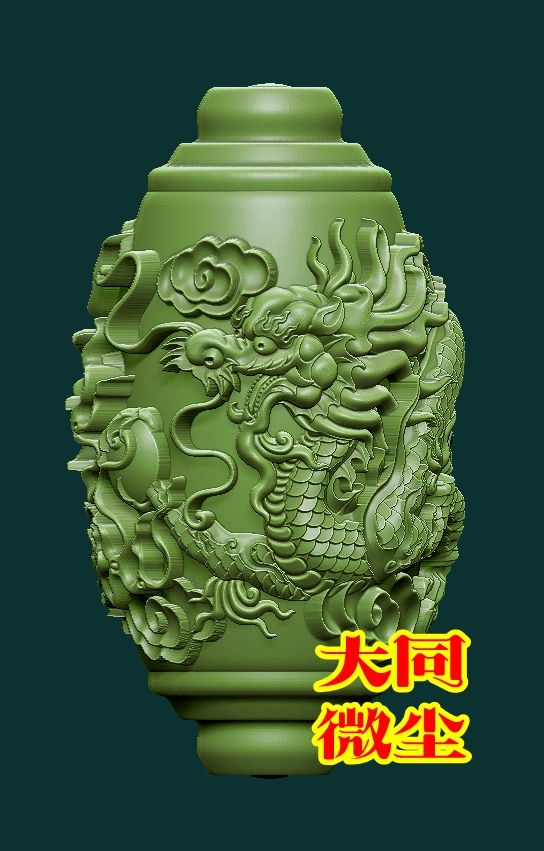 三维立体图 圆雕图 四轴  3D打印图 STL 模型   龙勒子