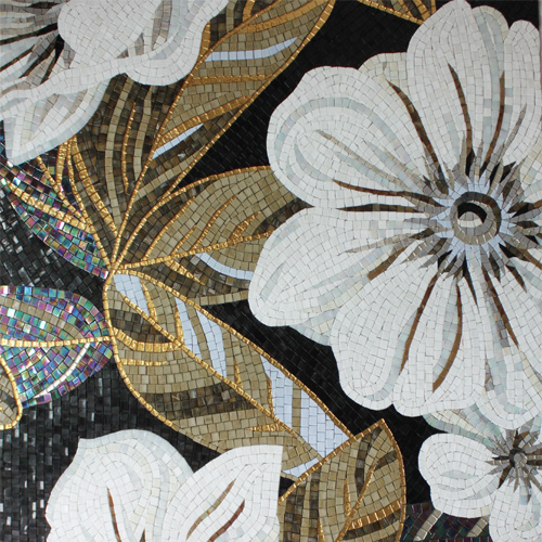 金茶花|电视背景墙 清新田园壁画 玄关客厅大堂装饰画 个性装修