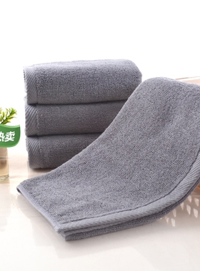 纯棉灰色毛巾浴巾火疗毛巾全棉股纱柔吸水美容院足浴SPA浴巾毛巾