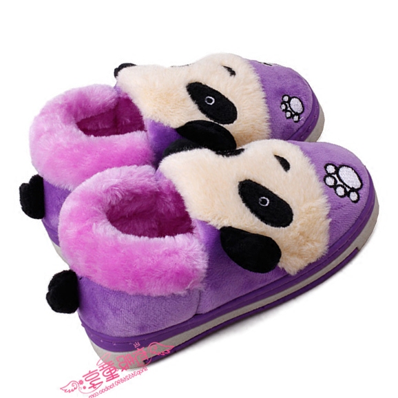 Pantoufles enfants en suède pour hiver - semelle caoutchouc - Ref 1033162 Image 1