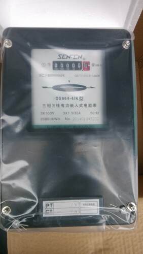 上海电表厂三相三线机械表DS862-4K 3*1,5(6)A 380V  或 100v高压