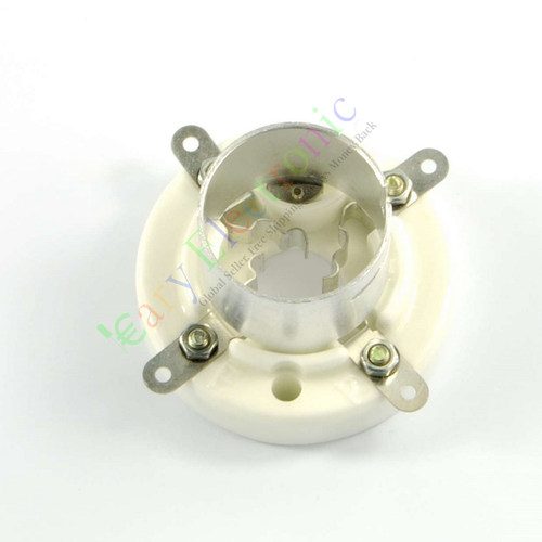 四脚陶瓷电子管镀银管座音响配件搭棚300B 2A3 811 GZC4-1B
