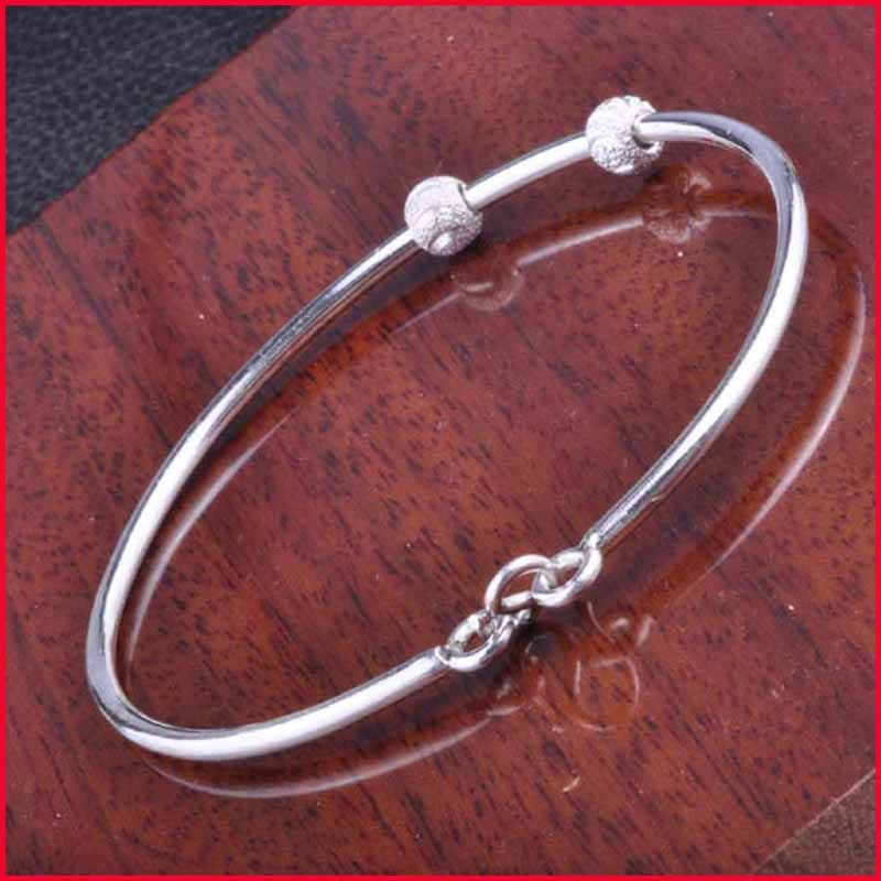 文泽百岁银坊时珠手工定制银饰足银手镯成人宝宝银脚镯no1272