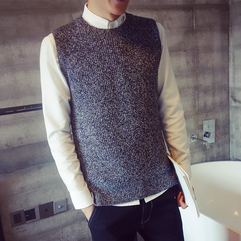 Débardeur homme Woolen gilet 100% Polyester pour automne - Ref 1599301 Image 1