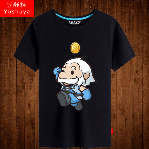 DOTA2神王宙斯短袖t恤男士学生刀塔2游戏半截袖纯棉衣服游戏体恤 - 封面