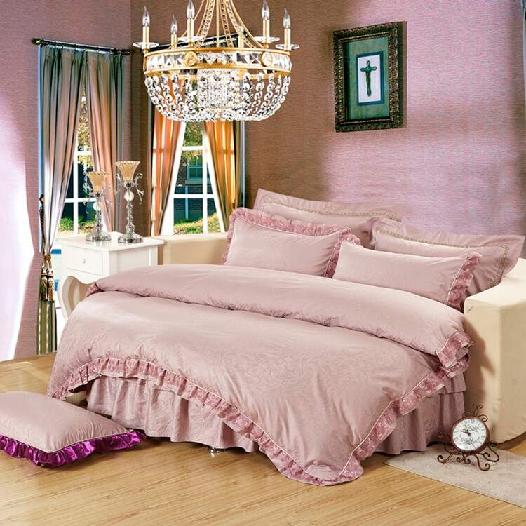 奢华五星级套房面料定做宾馆情趣房主题房圆床床上用品四件套