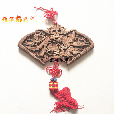 挂件送礼牡丹东阳木雕