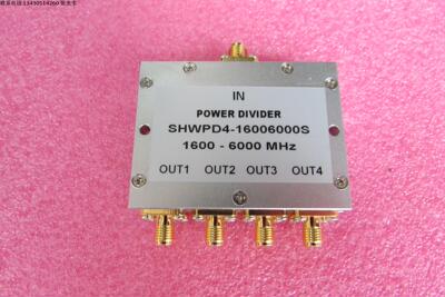 1600-6000MHz 10W SMA RF 射频同轴4路 一分四功分器 频率可定制
