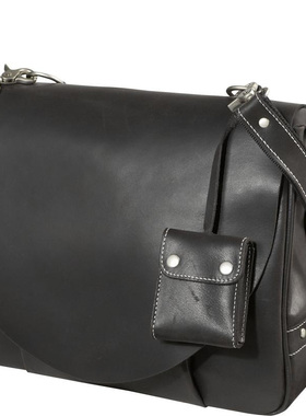 美国直邮 Amerileather 2700男包盖式皮质单肩包包邮