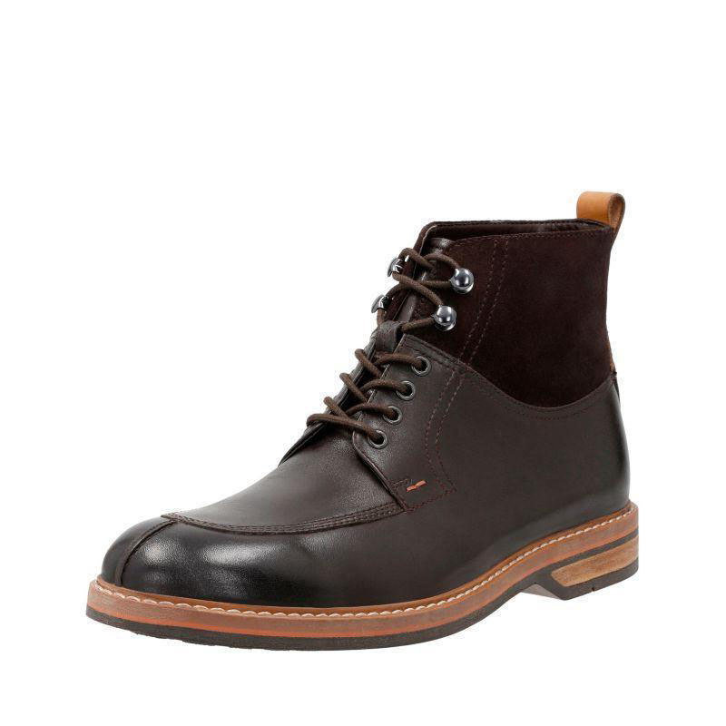 clarks皮靴短筒系带百搭风男鞋