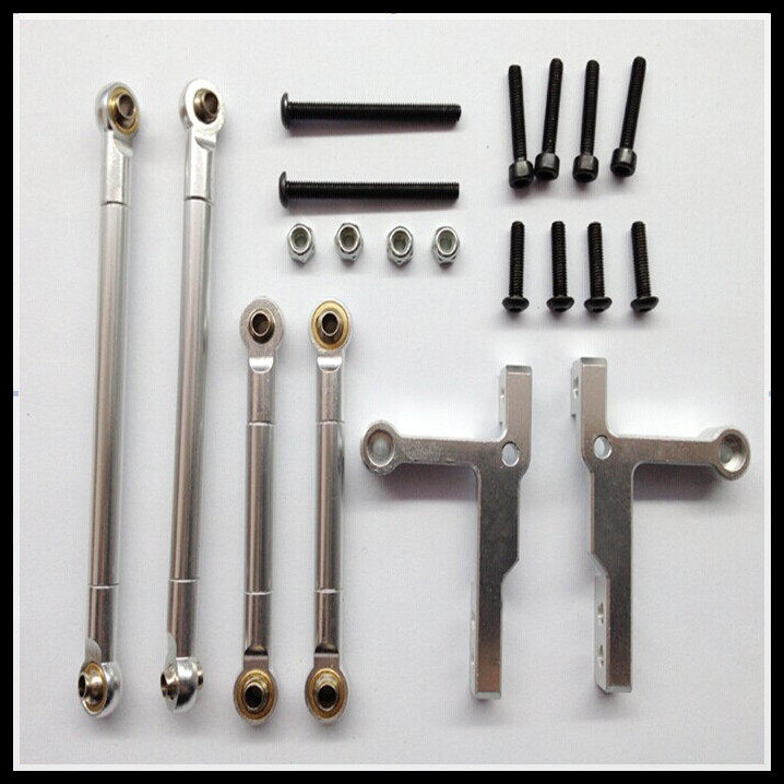 特价包邮攀爬模型平跑车CC01 底盘帕杰罗JEEP金属拉杆球头座套装