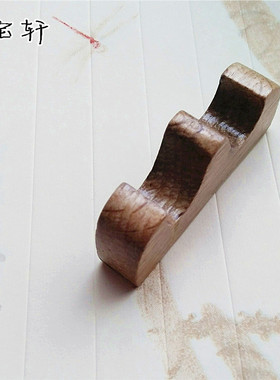 梨木笔搁迷你小笔架放毛笔摆件小巧玲珑笔山书法国画用品文房四宝