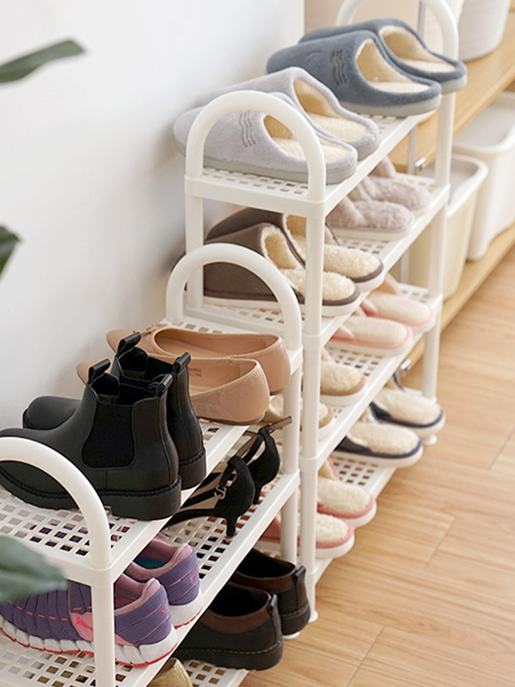 Rental shoe rack Household economical door creative strong and durable door narrow small mini multi-layer storage shelf