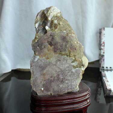 水玉冰魄 天然紫云母摆件 紫红云母片透 家居摆件 一图一物