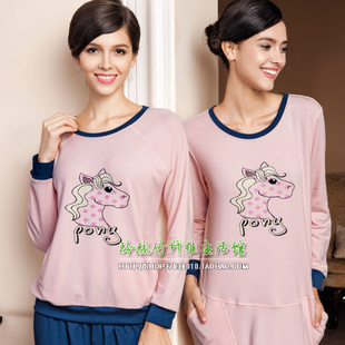 欧林雅竹纤维女士家居服卡通女士睡衣套装 睡裙FJ782 FJ783