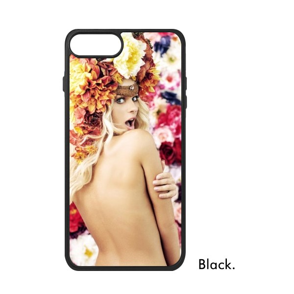 适用于iPhone感裸背花朵热情金发Xr手机壳max保护套678plus硅胶11