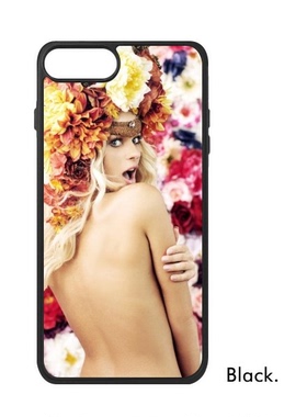 适用于iPhone感裸背花朵热情金发Xr手机壳max保护套678plus硅胶11