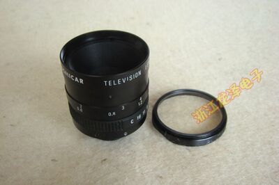 日本进口摄像镜头COSMICAR TELEVISION LENS 25MM 1:1.8 工业镜头