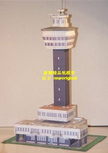 机场跑道 飞机场停机位 廊桥 航站楼1比144控制塔台沙盘场景模型