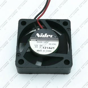 D03X 12V0.04A 12TL静音高效微型散热风扇 3cm3010 日本电铲Nidec
