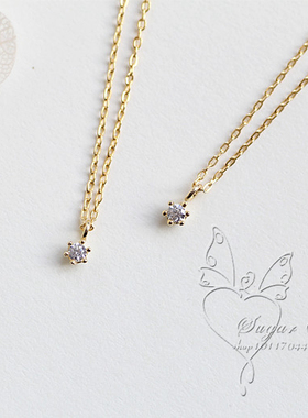 dogeared最爱极小六爪许愿锆石