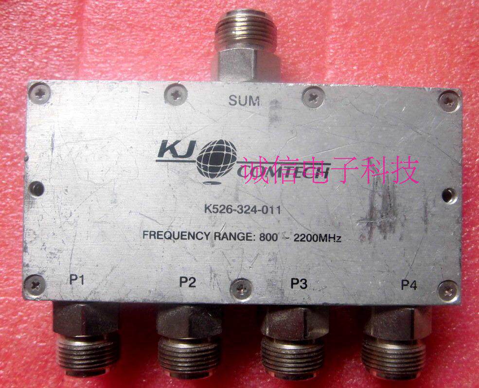 kj comtech k526-324-011 800MHz-2200MHz 一分4同轴宽带功分器
