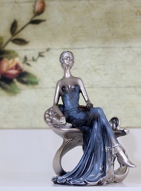 欧式风美女模特软装饰树脂工艺品