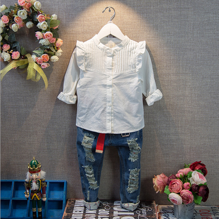 Chemise fille à manche longue - Ref 2084764 Image 3