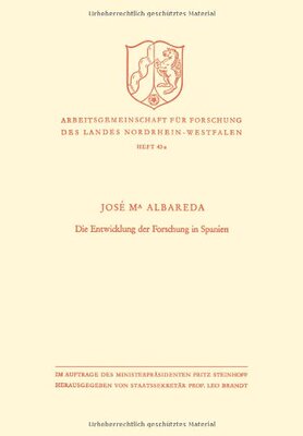 【预售】Die Entwicklung Der Forschung in Spanien