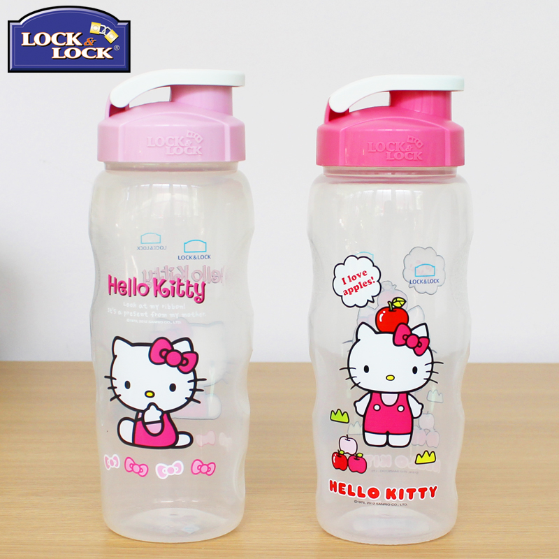 ÀÖ¿ÛÀÖ¿ÛË®±HelloKitty¿¨Í¨Í¼°¸ËÜÁÏÔ˶¯±×Ó PP²ÄÖʶùͯˮ±