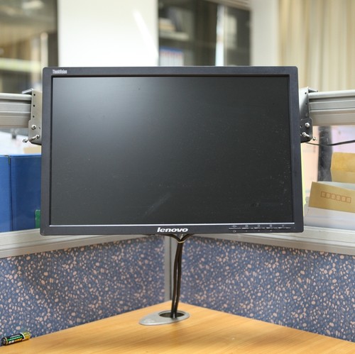 直角转角工作位屏风吊挂钩显示器