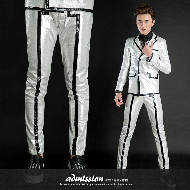 Pantalon cuir homme serré pour jeunesse - Ref 1483402 Image 1