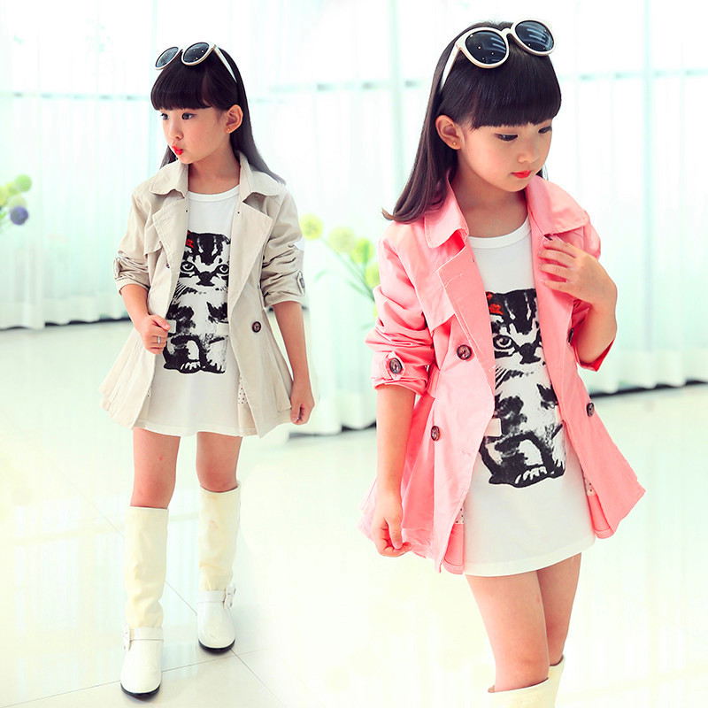 Manteau pour fille en Toile de coton - Ref 2162851 Image 1
