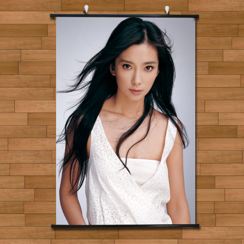 国际巨星李冰冰清纯邻家女孩诱惑写真海报挂画有框画客厅装饰画