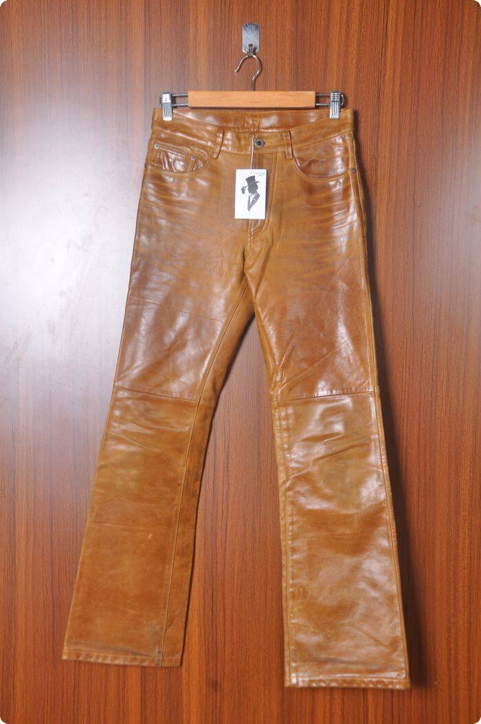 Pantalon cuir homme Première couche de cuir - Ref 1494687 Image 1