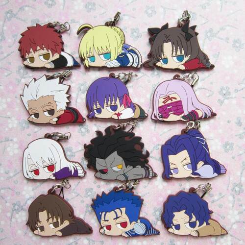 日单正版散货【Fate/stay night UBW】saber 凛 趴趴 橡胶挂件 - 封面
