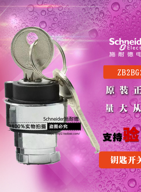 Schneider施耐德 ZB2BG2C 钥匙选择开关头两位旋钮 ZB2-BG2C 原装