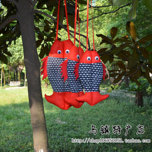 特色手工艺布艺情侣鱼民族风挂件鱼喜庆创意礼品家装饰品婚庆用品