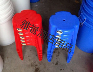 珠江高圆凳加厚型塑料高凳子塑料餐桌凳子