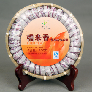 云南茶叶 普洱茶熟茶 糯米香普洱沱茶 红元茶品迷你沱茶熟茶