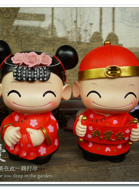 金童玉女创意树脂结婚礼物