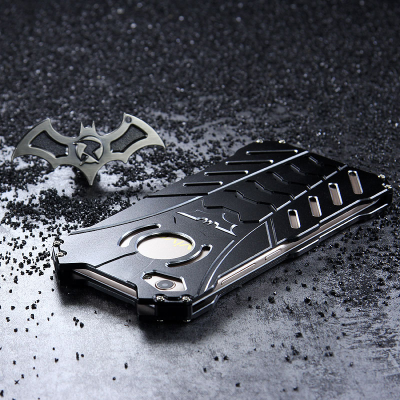 R-Just Batman Shockproof Aluminum Shell Metal Case with Custom Stent for vivo X9 Plus & vivo X9