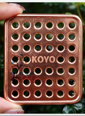 日本制造 纯铜 防虫底网 花盆底网 铜底网 铜盆垫  5片